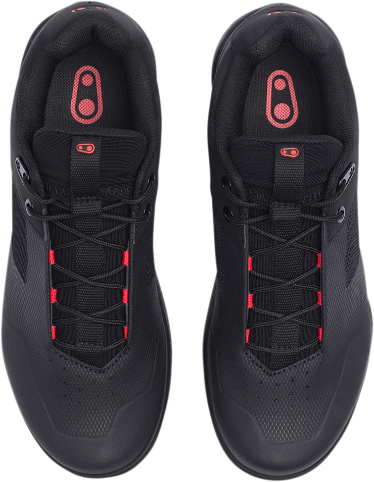 CRANKBROTHERS Stamp Lace Flat Shoes - Black/Red - US 8 STL01030A-8.0