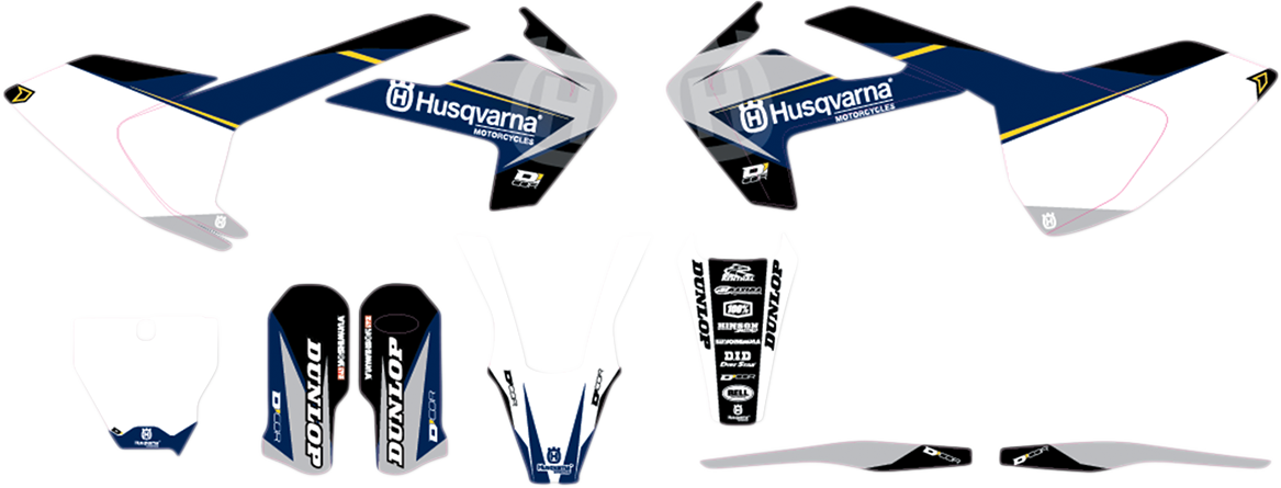 D'COR VISUALS Graphic Kit - Cor 9 Husqvarna - TC/FC 20-70-100