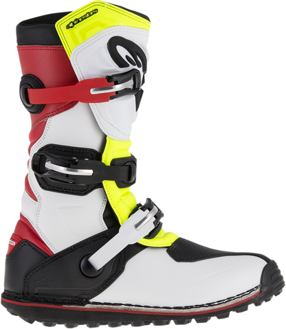 ALPINESTARS Tech-T Boots - White/Red/Yellow Fluorescent/Black - US 12 / EU 47 2004017-2351-12