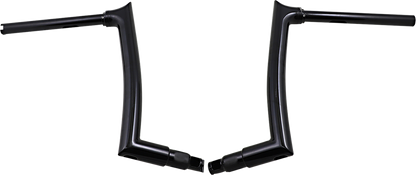 FAT BAGGERS INC. 1-1/2" EZ Install Pointed Top Handlebar - 12" - Black 806012-B