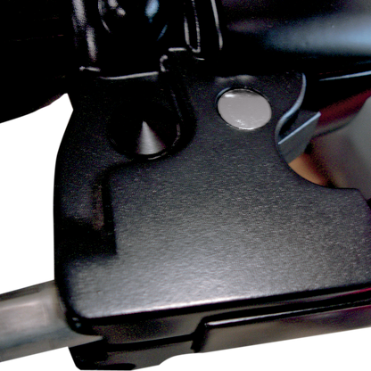 JOKER MACHINE Hole Plug - Mirror - Handlebar End - Flush-Mounted - Black - Each 03-022B