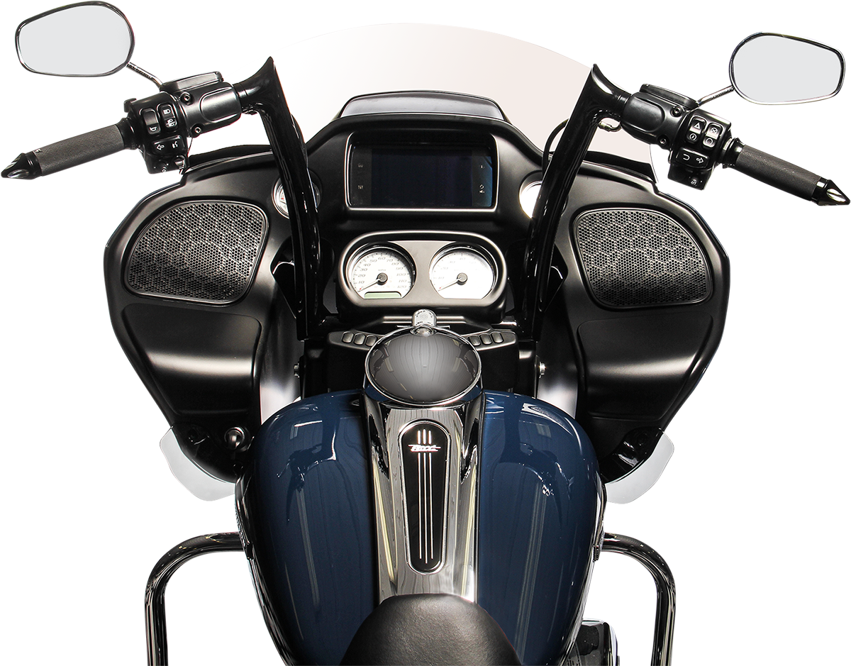 FAT BAGGERS INC. 1-1/2" EZ Install Pointed Top Handlebar - 14" - Black 806014-B