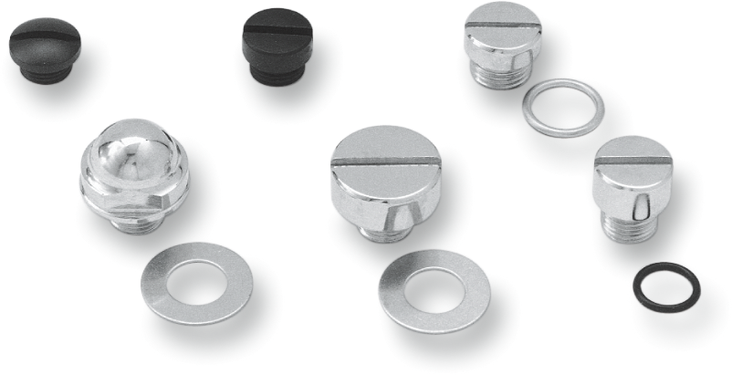 COLONY Oil Screen Plug - Chrome - Big Twin 9644-2