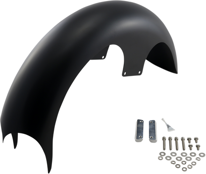 PAUL YAFFE BAGGER NATION Talon Front Fender - 23" Wheel - With Satin Adapters - Touring Models PYO:TALON23-14L-S