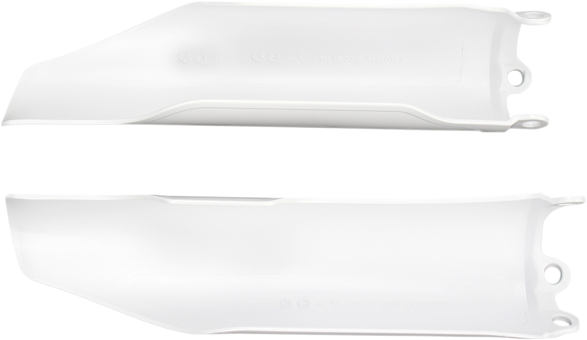 ACERBIS Fork Covers - Lower - White 2113710002