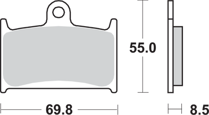 SBS HS Brake Pads - Triumph - 624HS 624HS