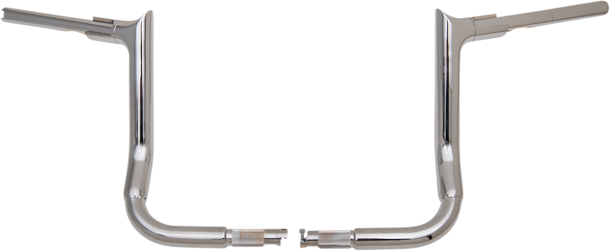 FAT BAGGERS INC. 1-1/2" EZ Install Pointed Top Handlebar - 12" - Chrome 805012