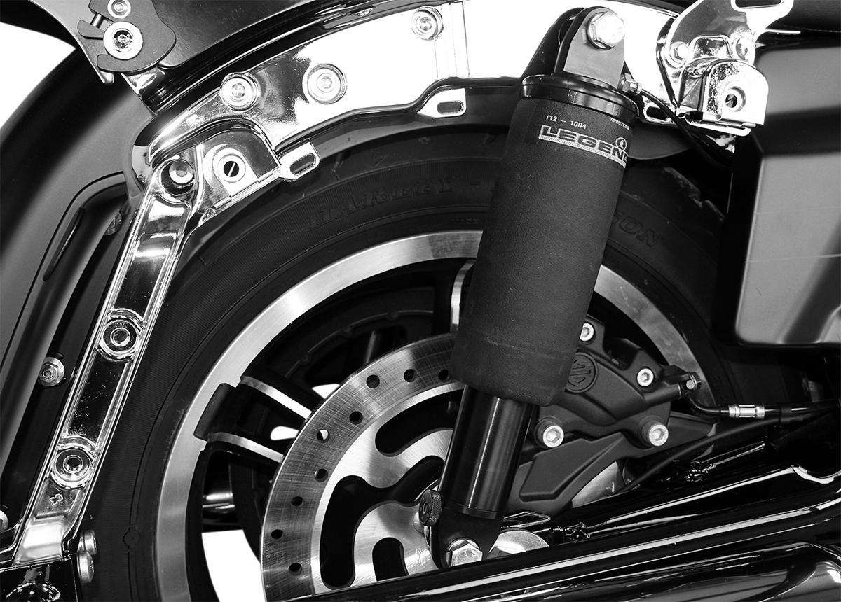 LEGEND SUSPENSION AIR-A FL Adjustable AIR Suspension - Black Handlebar Control - FLH 1311-0153