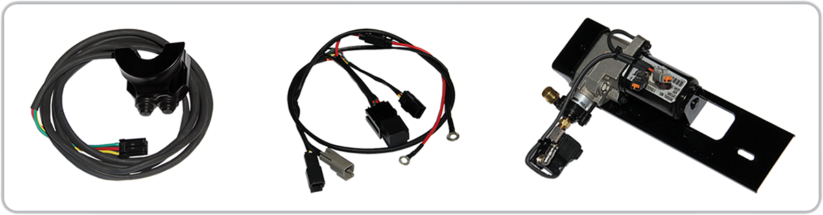 LEGEND SUSPENSION AIR-A FL Adjustable AIR Suspension - Black Handlebar Control - FLH 1311-0153