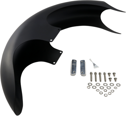 PAUL YAFFE BAGGER NATION Talon Front Fender - 26" Wheel - With Satin Adapters - Touring Models PYO:TALON26-14L-S