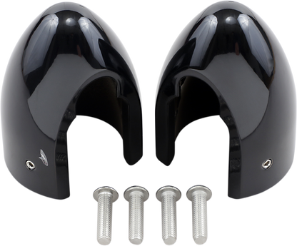 BARON Fork Bullets/Axle Nut Covers - Black BA-7800B