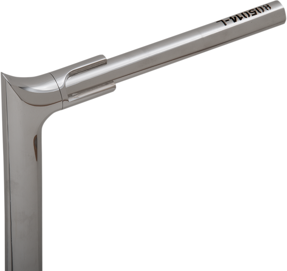 FAT BAGGERS INC. 1-1/2" EZ Install Pointed Top Handlebar - 14" - Chrome 805014