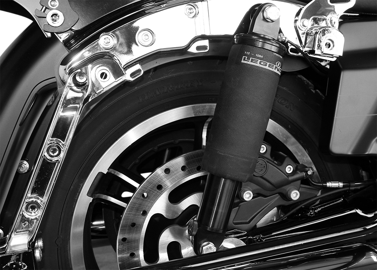 LEGEND SUSPENSION AIR-A FL Adjustable AIR Suspension - Black Handlebar Control - FLTRX/U 1311-0151