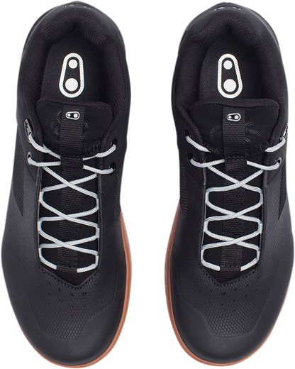 CRANKBROTHERS Stamp Lace Flat Shoes - Black/Gum - US 9 STL01081A-9.0
