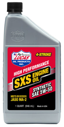 Sxs Synthetic Oil 5w50 4t 1 Qt (6/Case  Sold Ea)