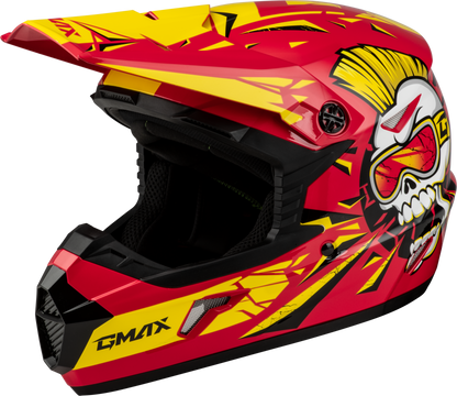 Youth Mx 46y Unstable Helmet Red/Yellow Ys