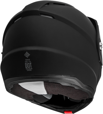 Md 74 Solid Helmets Matte Black Md