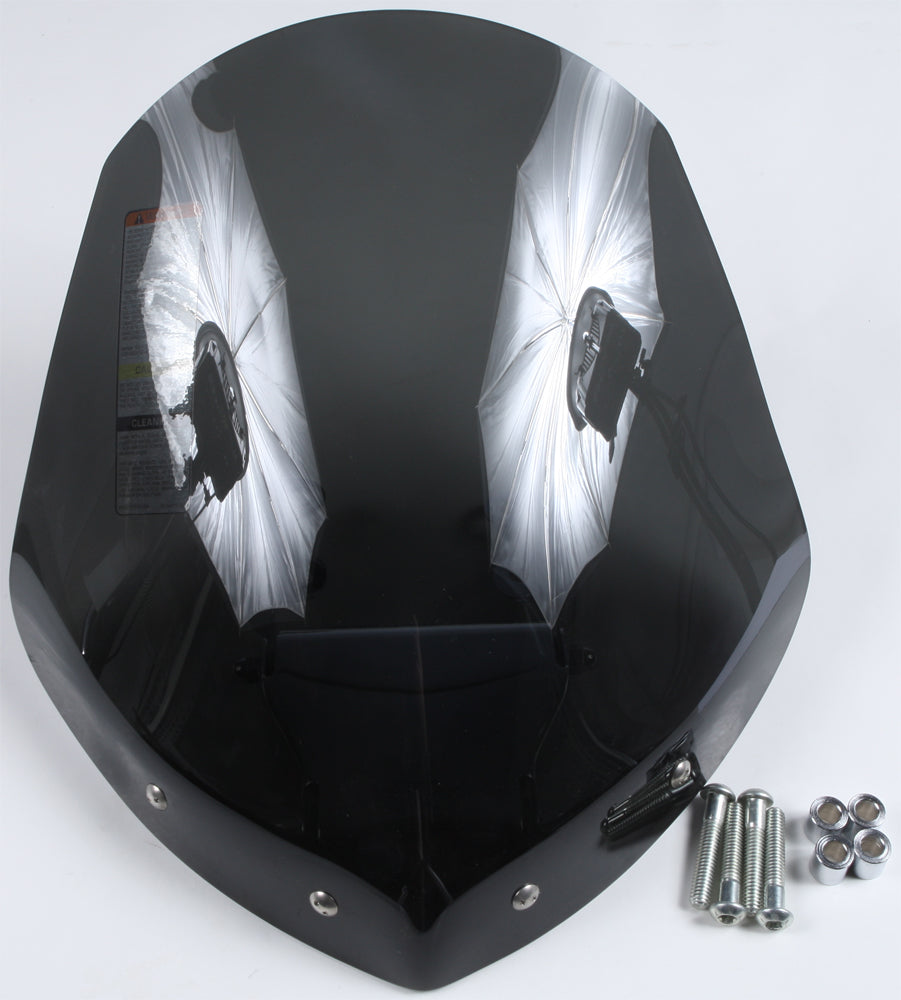 Gladiator Windshield W/Chrome Mounts (Dark Tint)