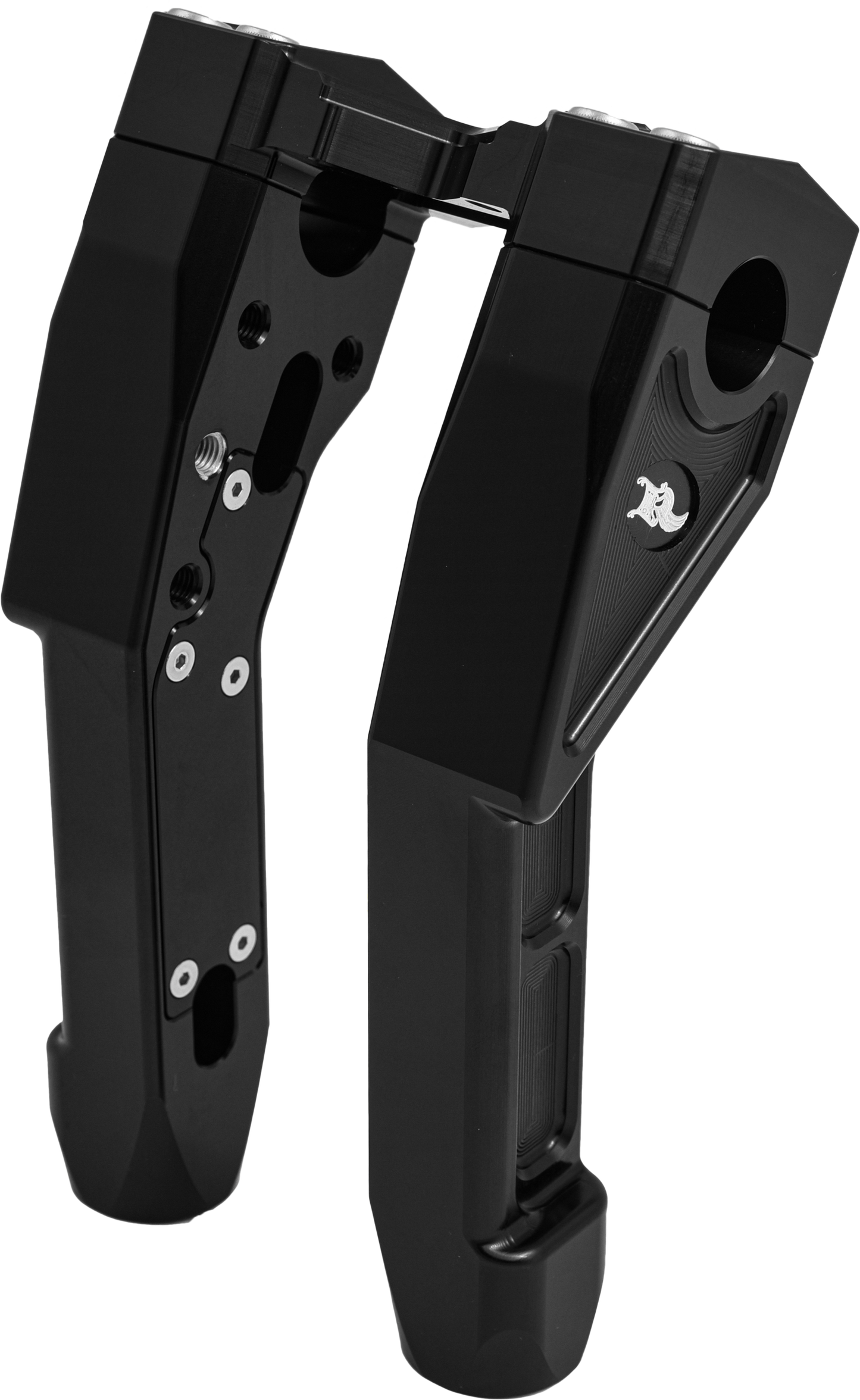 Nl 1 1/8" X Riser 8" Pull Back Black