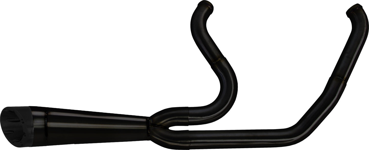 Comp S 2 1 M8 Softail Black W/Turnout Black Endcap