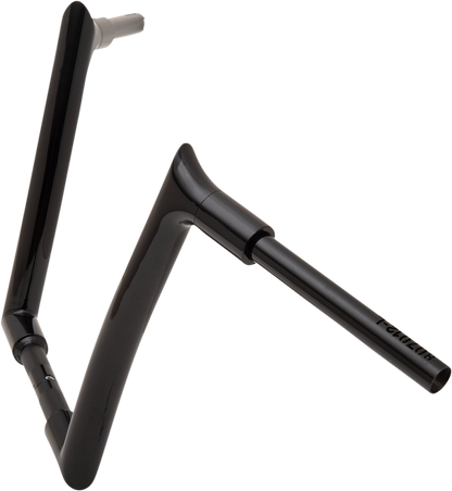 FAT BAGGERS INC. 1-1/2" EZ Install Pointed Top Handlebar - 12" - Black 807012-B