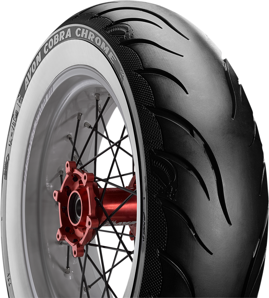 AVON Tire - Cobra Chrome AV92 - Rear - 180/65B16 - Wide Whitewall - 81H 640620