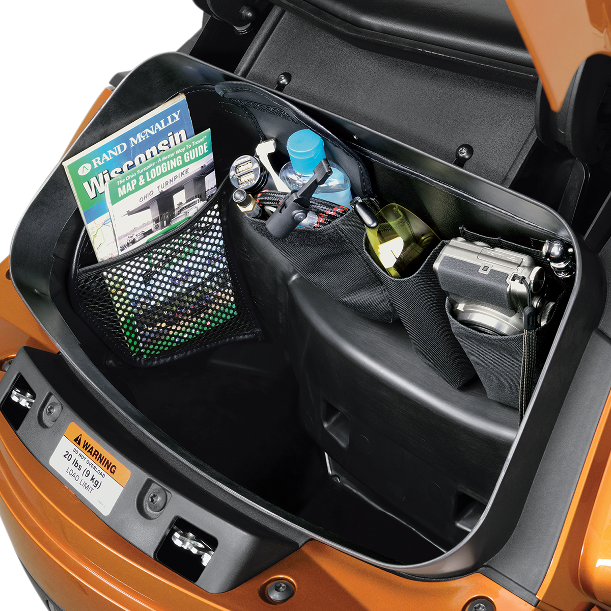 SHOW CHROME Trunk Organizer - Black - Spyder H41-150BK