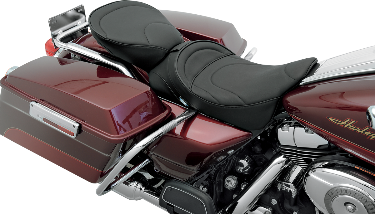 DRAG SPECIALTIES SEATS Pillion Seat - Mild Stitched - Wide - FL '99-'22 0801-0467