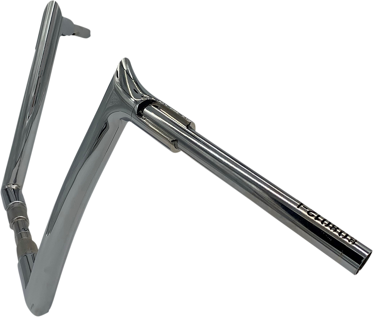 FAT BAGGERS INC. 1-1/2" EZ Install Pointed Top Handlebar - 12" - Chrome 808012