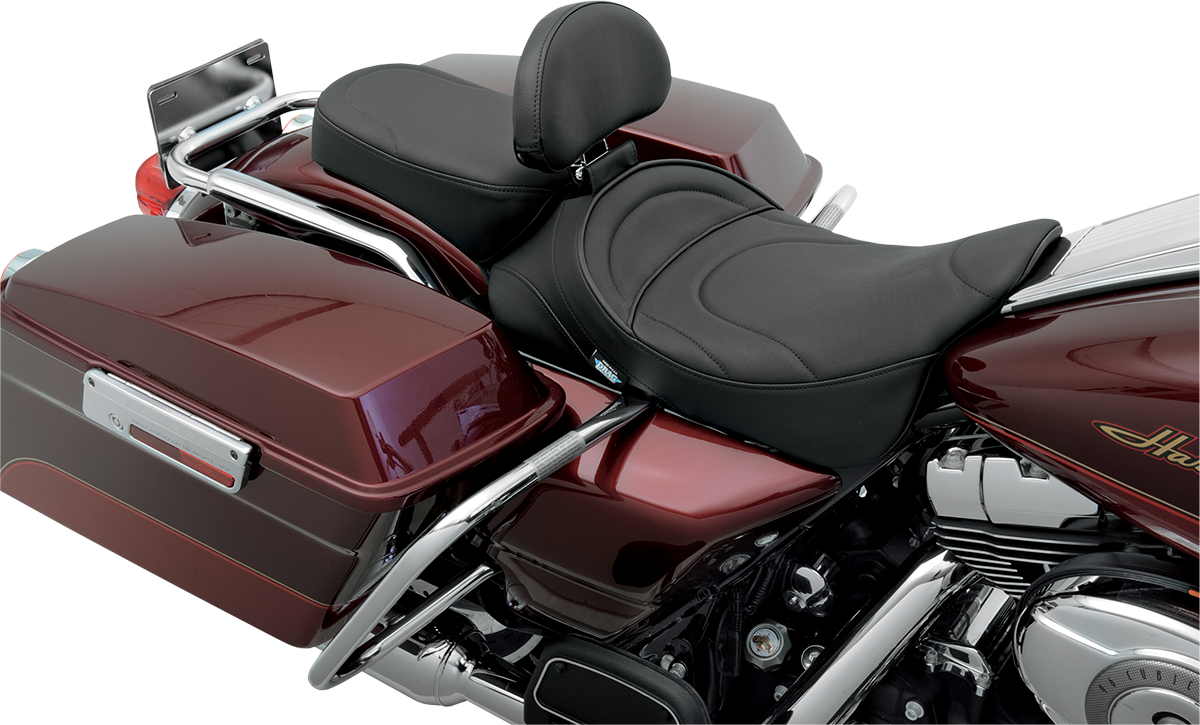 DRAG SPECIALTIES SEATS Pillion Seat - Mild Stitched - Narrow - FL '99-'22 0801-0469