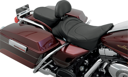 DRAG SPECIALTIES SEATS Pillion Seat - Mild Stitched - Narrow - FL '99-'22 0801-0469