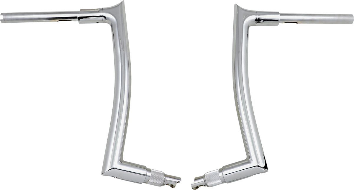 FAT BAGGERS INC. 1-1/2" EZ Install Pointed Top Handlebar - 14" - Chrome 808014