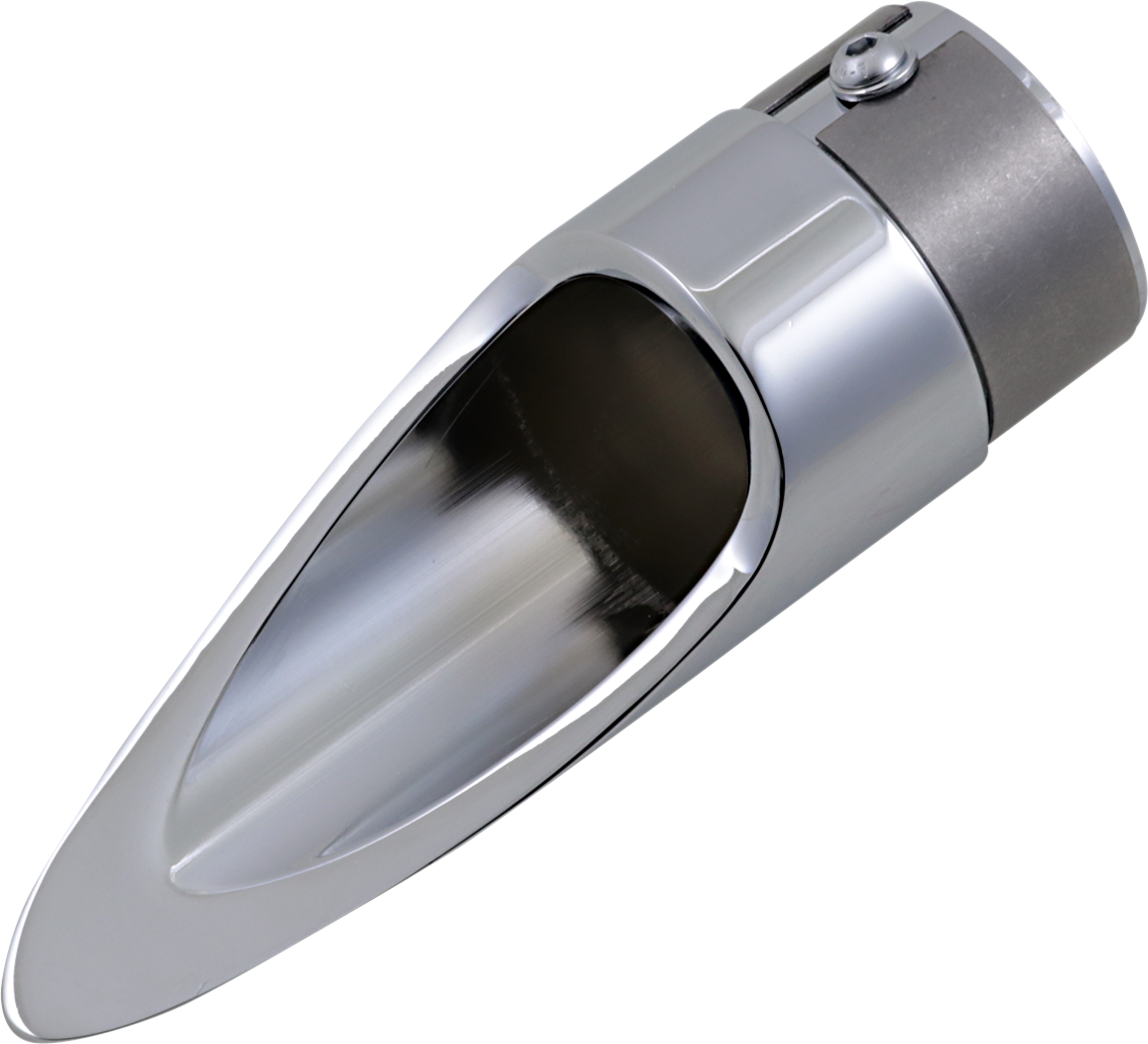 BARON Family Jewel Exhaust Tip - Chrome - Scalloped BA-1100-01