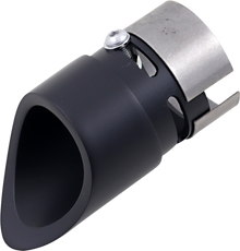 BARON Family Jewel Exhaust Tip - Black - Mini Scalloped BA-1100-02B