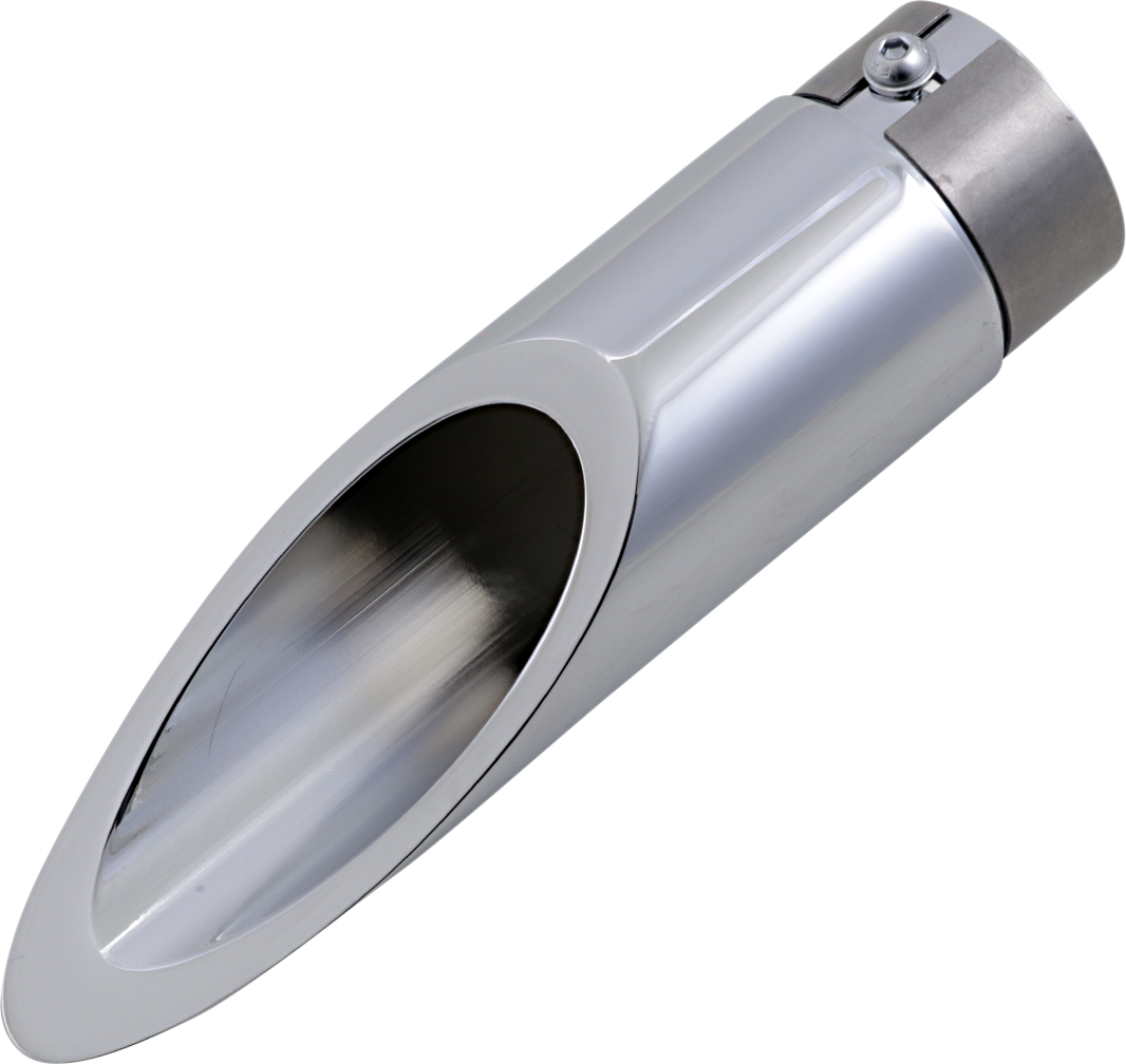 BARON Family Jewel Exhaust Tip - Chrome - Xtreme Slash BA-1100-00