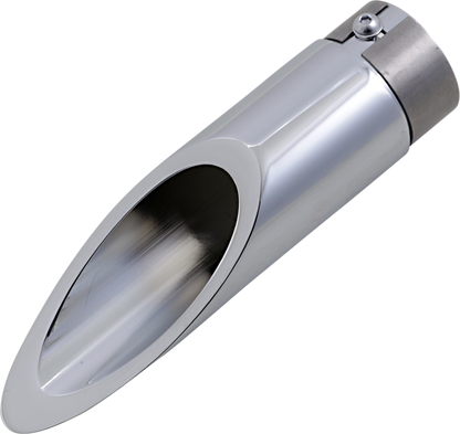 BARON Family Jewel Exhaust Tip - Chrome - Xtreme Slash BA-1100-00