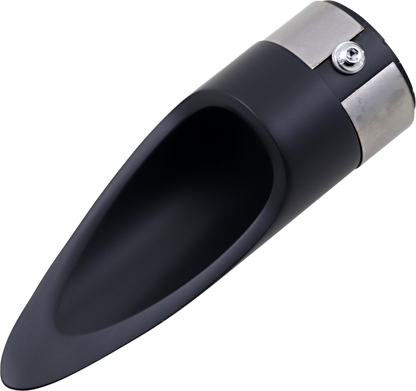 BARON Family Jewel Exhaust Tip - Black - Scalloped BA-1100-01B