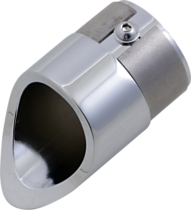 BARON Family Jewel Exhaust Tip - Chrome - Mini Scalloped BA-1100-02