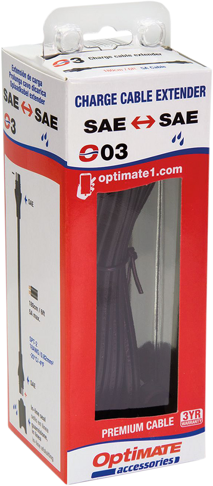 TECMATE 6' Extender - Charger Cable O-03