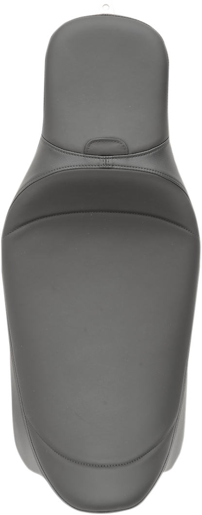 DRAG SPECIALTIES SEATS Extended Reach Predator Seat - Mild Stitched - Backrest Recepticle - FL '08-'24 0801-1005