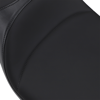 DRAG SPECIALTIES SEATS Extended Reach Predator Seat - Mild Stitched - Backrest Recepticle - FL '08-'24 0801-1005