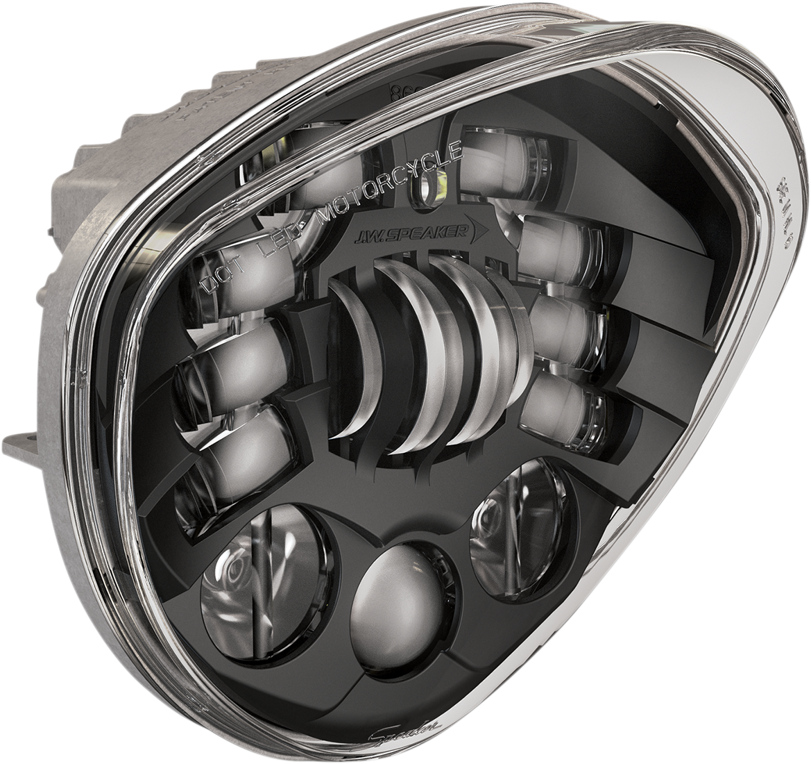 J.W. SPEAKER Headlight - Adaptive 2 - LED - 7" Black - Victory 0555151