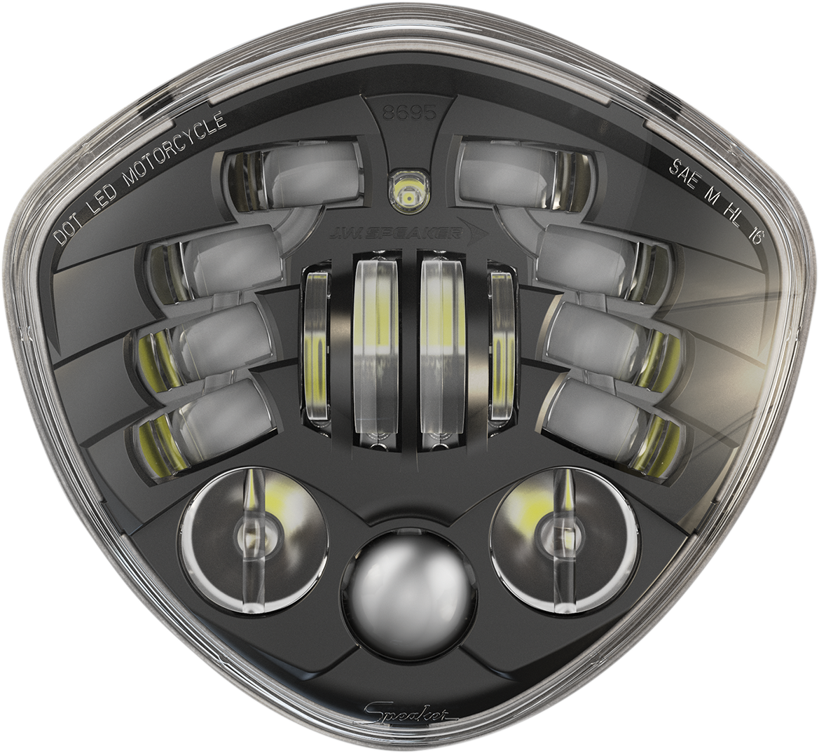 J.W. SPEAKER Headlight - Adaptive 2 - LED - 7" Black - Victory 0555151