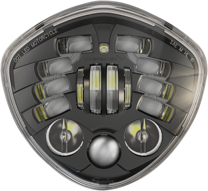 J.W. SPEAKER Headlight - Adaptive 2 - LED - 7" Black - Victory 0555151