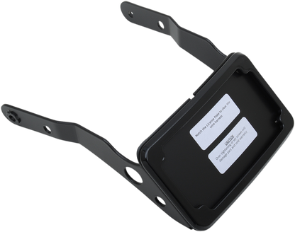 CYCLE VISIONS LP Plate Frame & Mount with Tag Light - XL - Black CV4662B