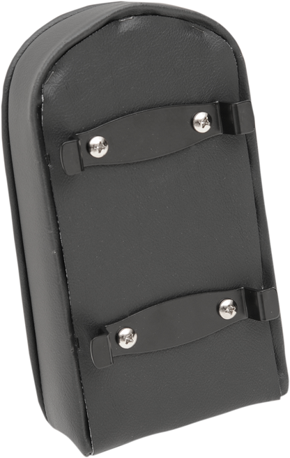 DRAG SPECIALTIES SEATS Sissy Bar Pad - Tall - Pillow W/Piping - Black 0822-0300