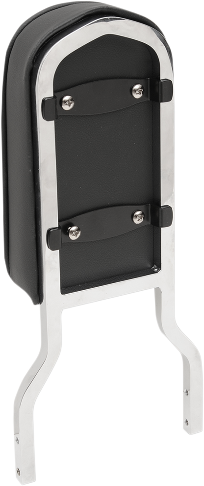 DRAG SPECIALTIES SEATS Sissy Bar Pad - Tall - Pillow W/Piping - Black 0822-0300