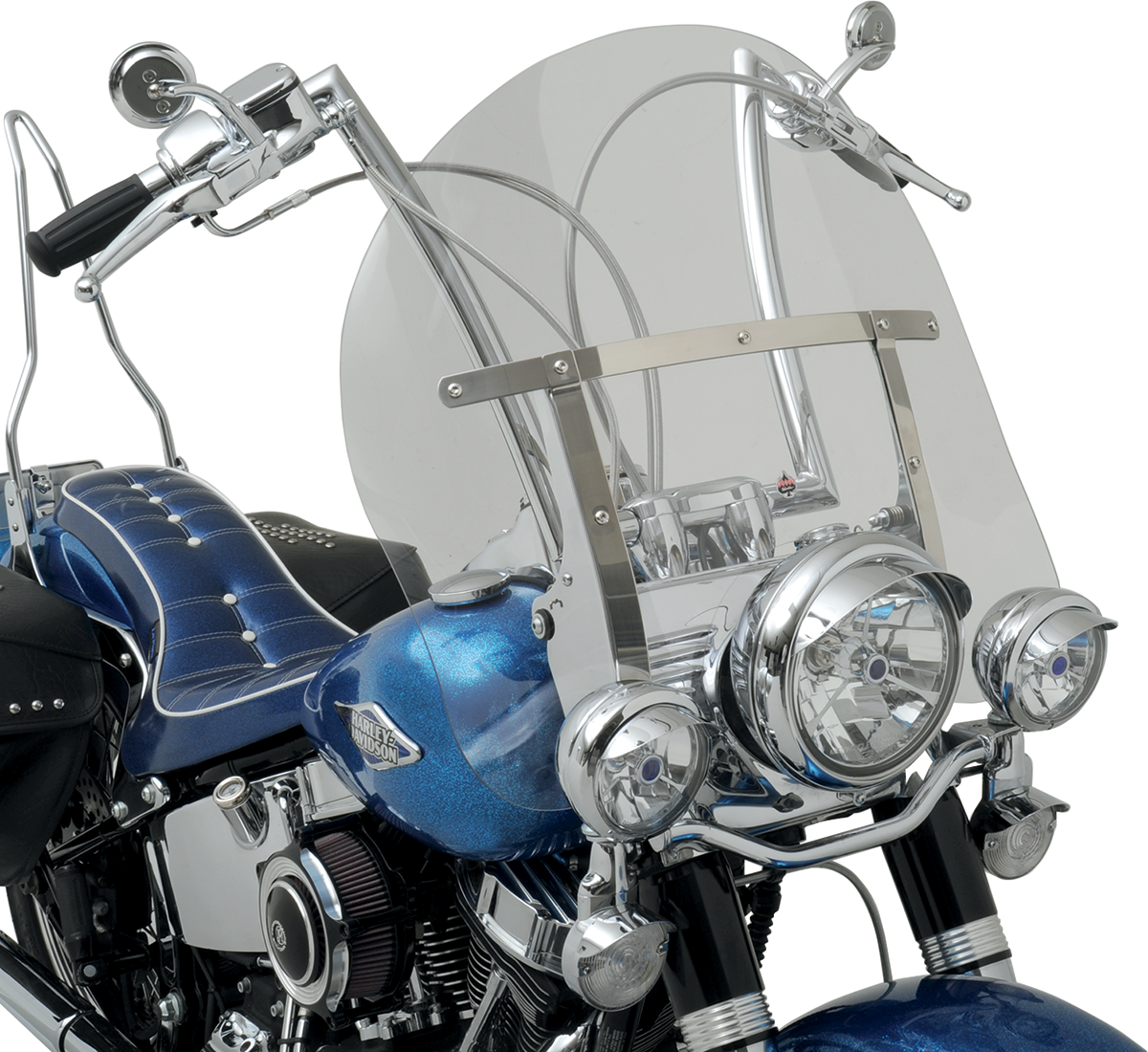 KLOCK WERKS Flare™ Windshield - 17" - Clear - Harley-Davidson® KWW-02-0235