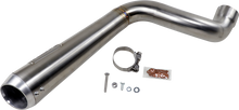 BASSANI XHAUST 4" Short Megaphone Muffler without Catalytic Converter - High Mount 8F227SS