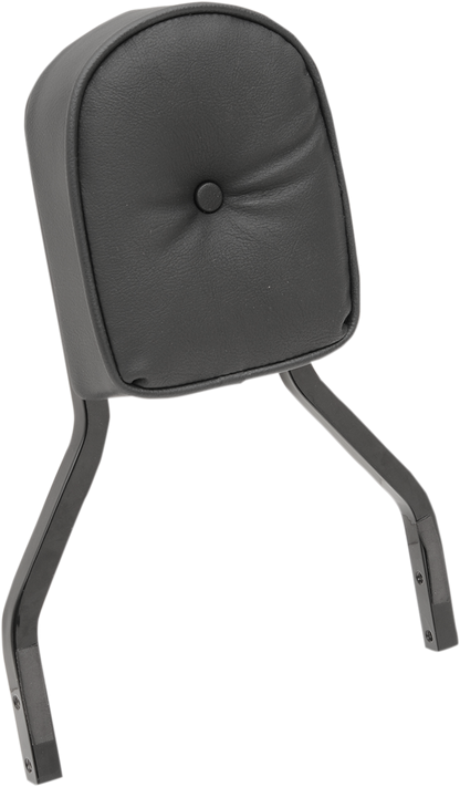 DRAG SPECIALTIES SEATS Sissy Bar Pad - Short - Pillow W/Piping - Black 0822-0301